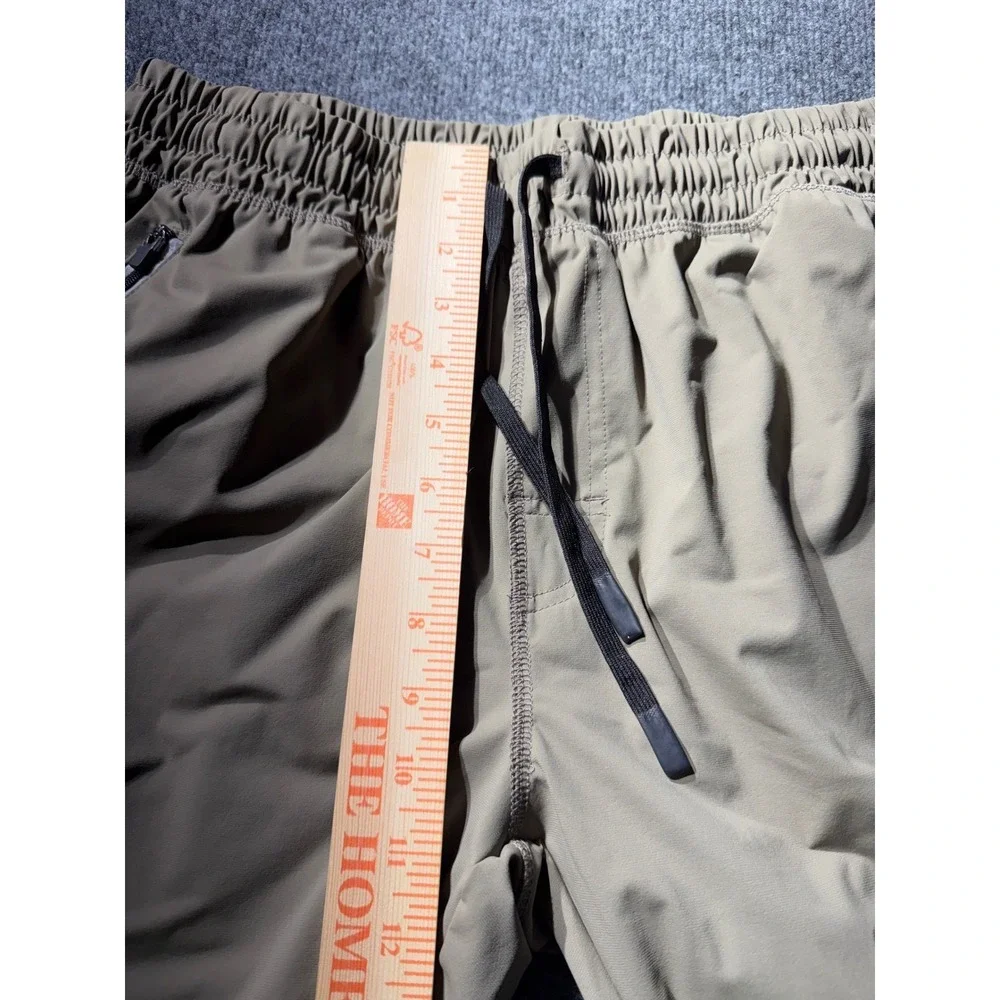 Mitre Mens Jogger Pants Medium Tan Khaki Athletic Stretch Training Trousers